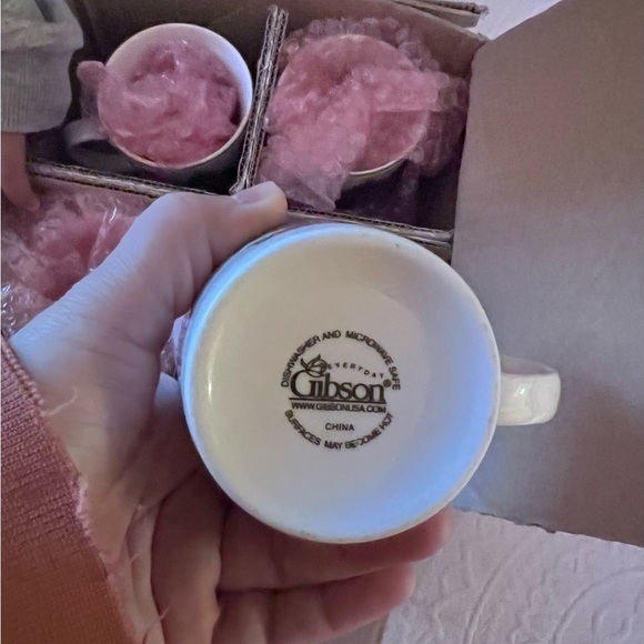 Gibson NOEL MORNING Mugs Holiday‎ Christmas Tree drinkware coffee tea - Picture 3 of 3